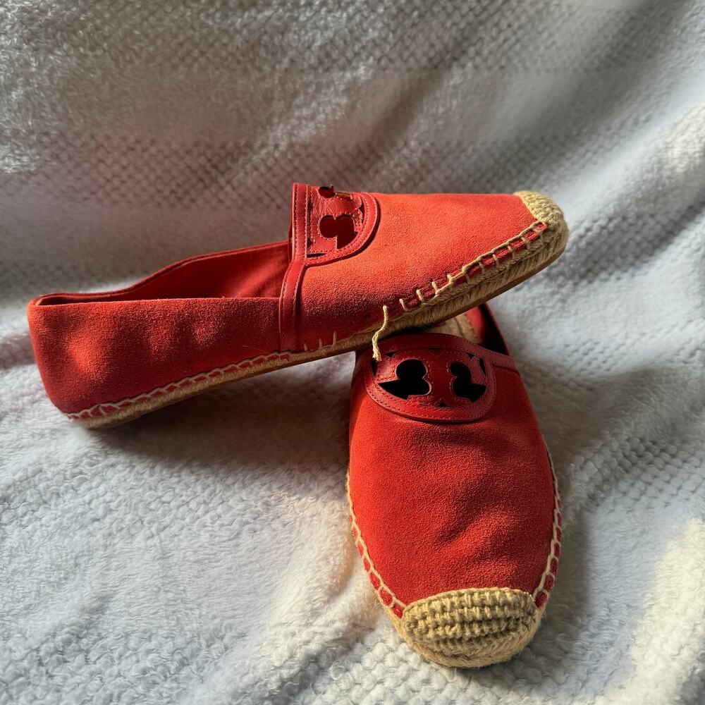 Tory Burch canvas espadrille flat size 9 - Picture 3 of 5